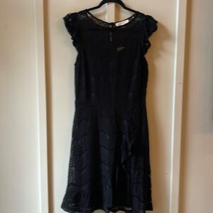 Monteu Black Lace Dress